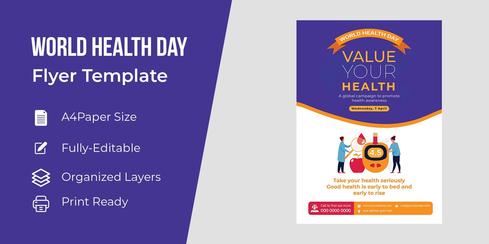 World Health Day Vector Illustration Design