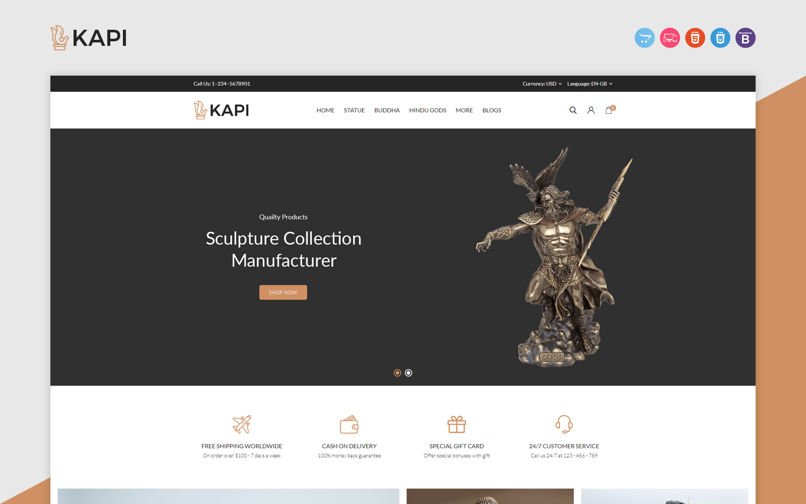 Kapi - Statue OpenCart Template
