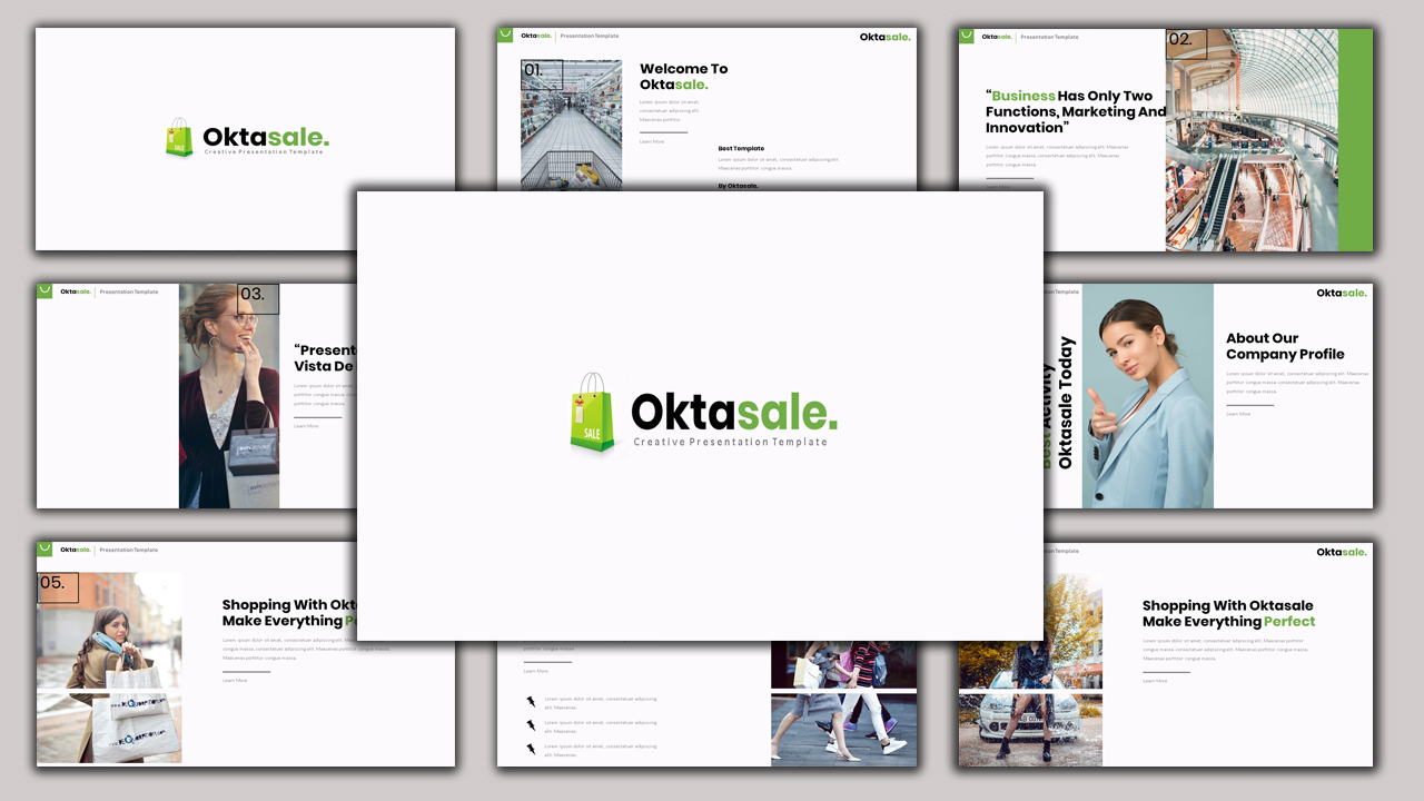 Oktasale - Modern Business PowerPoint