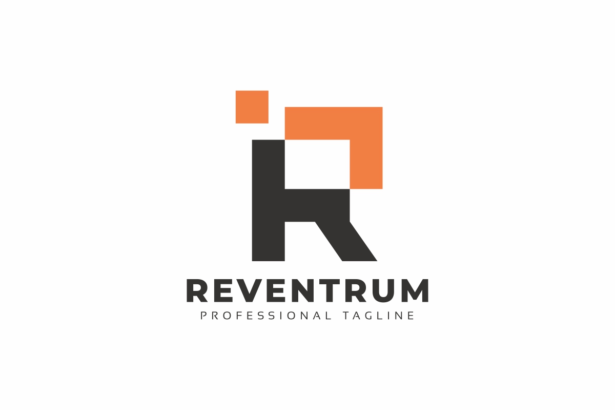 Reventrum R Letter Logo template