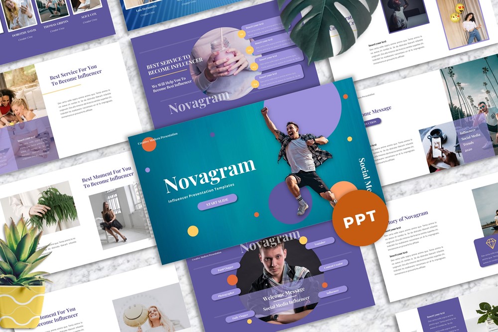 Novagram - Influencer Powerpoint