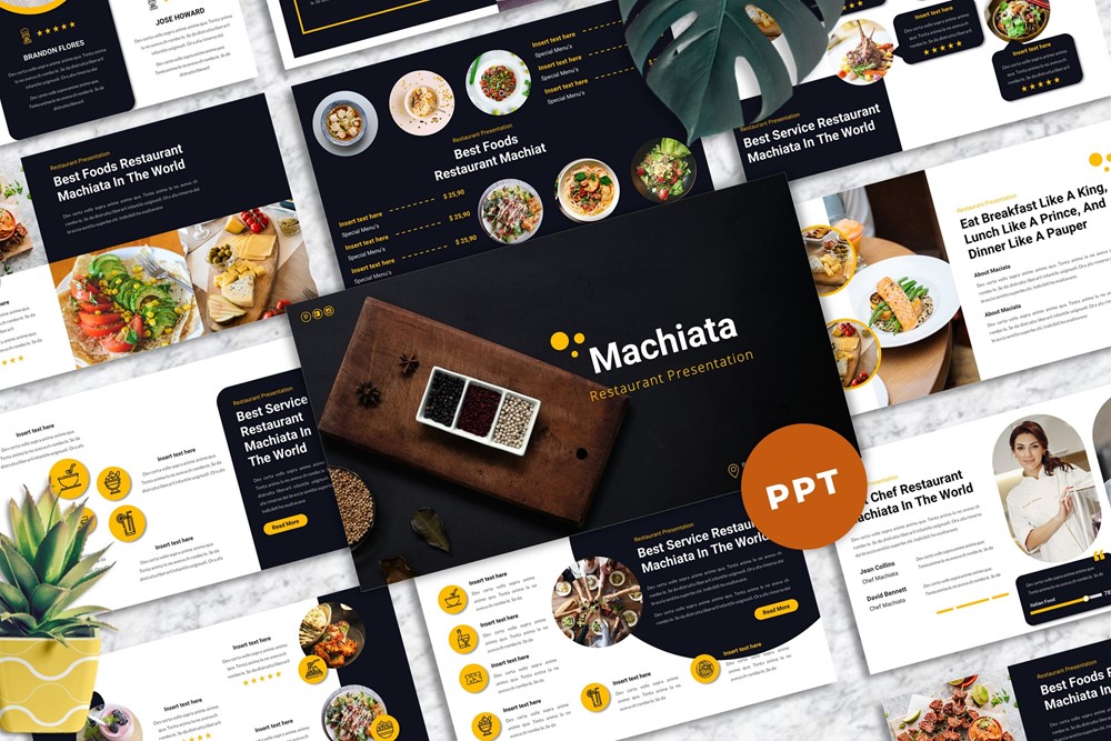 Machiata - Restaurant Powerpoint