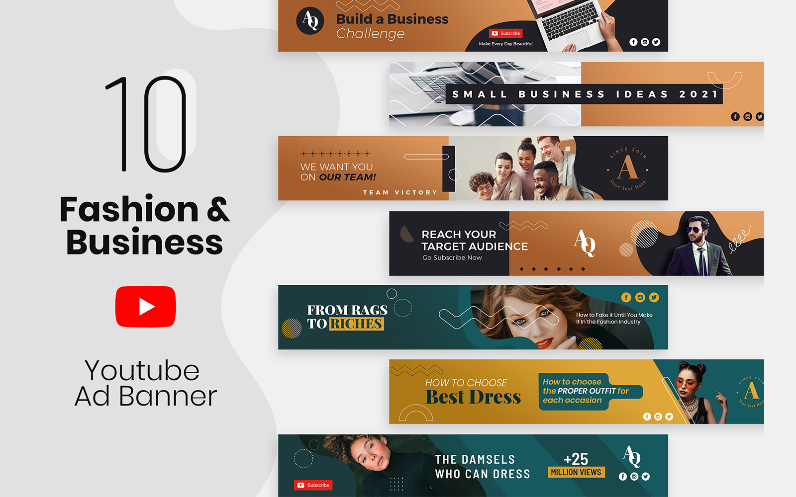 YouTube Cover Social media Template