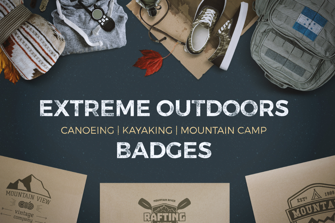 9 Camping Logos Bundle | SVG Badges Collection - Vector Images Graphics Templates