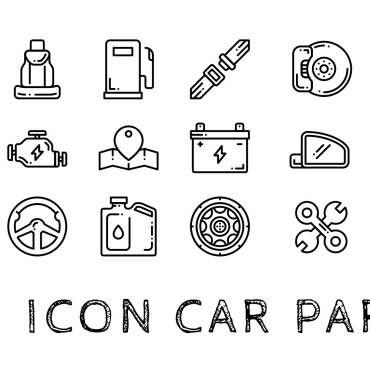 Car Parts Icon Sets 170339