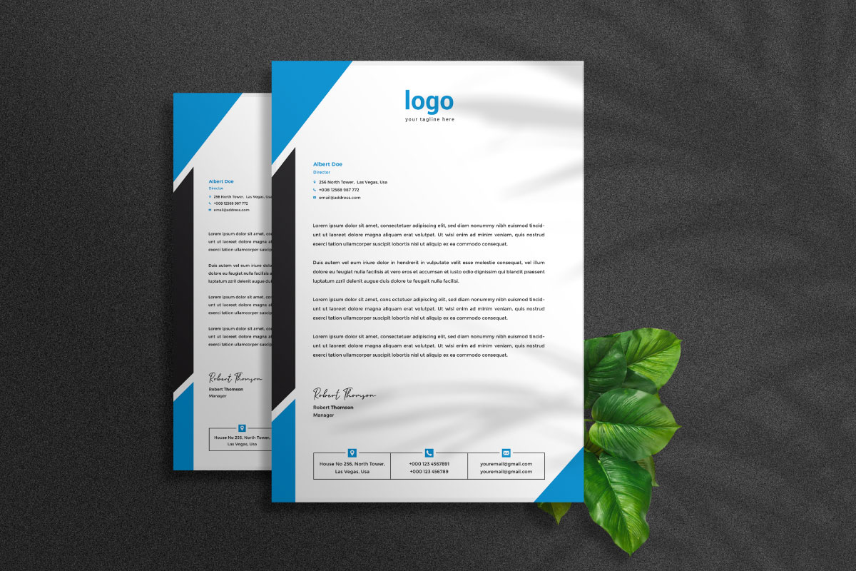 Letterhead Template for Your Business Corporate Identity