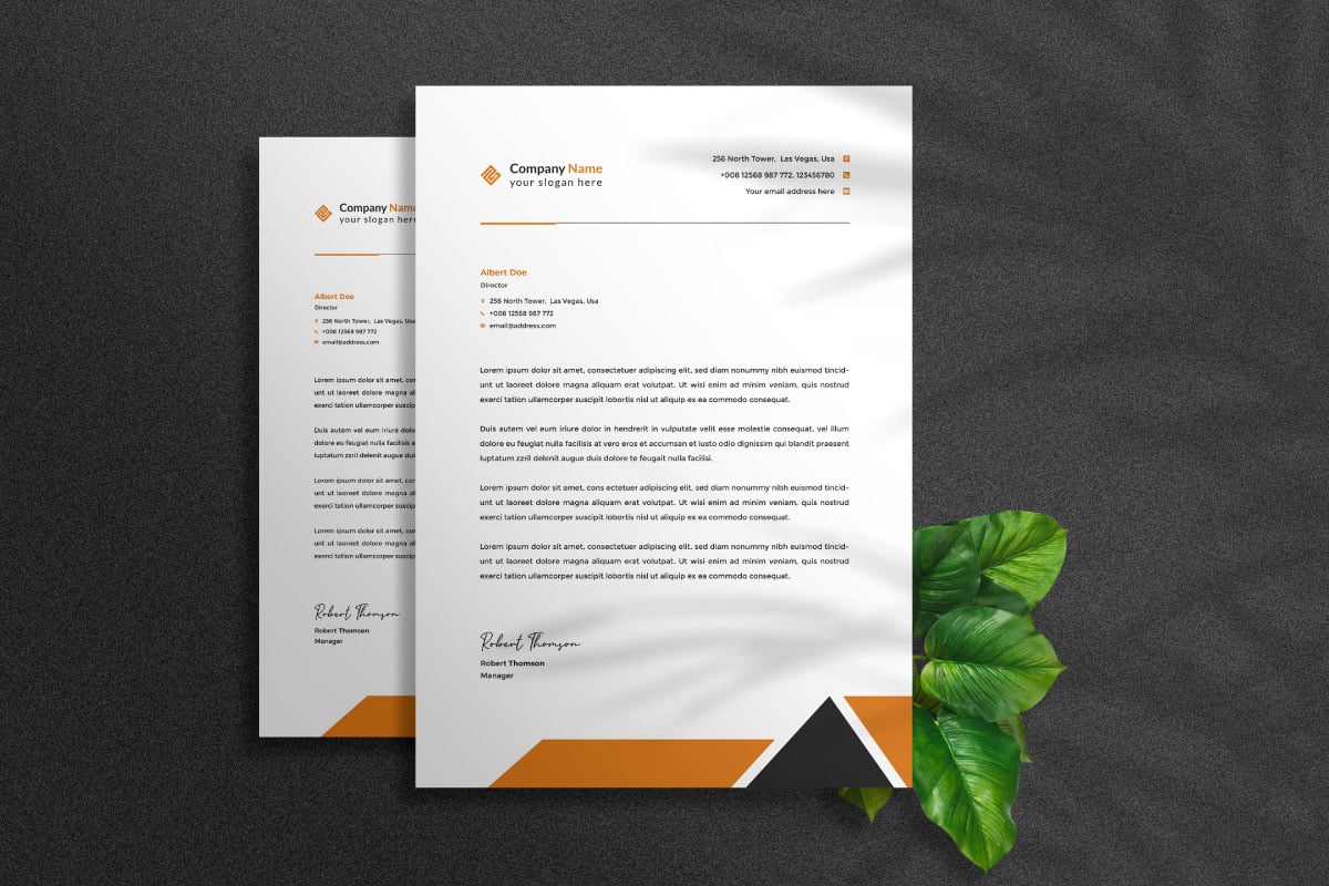 Letterhead Template for Your Business Corporate Identity