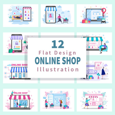 Application Ecommerce Illustrations Templates 170502