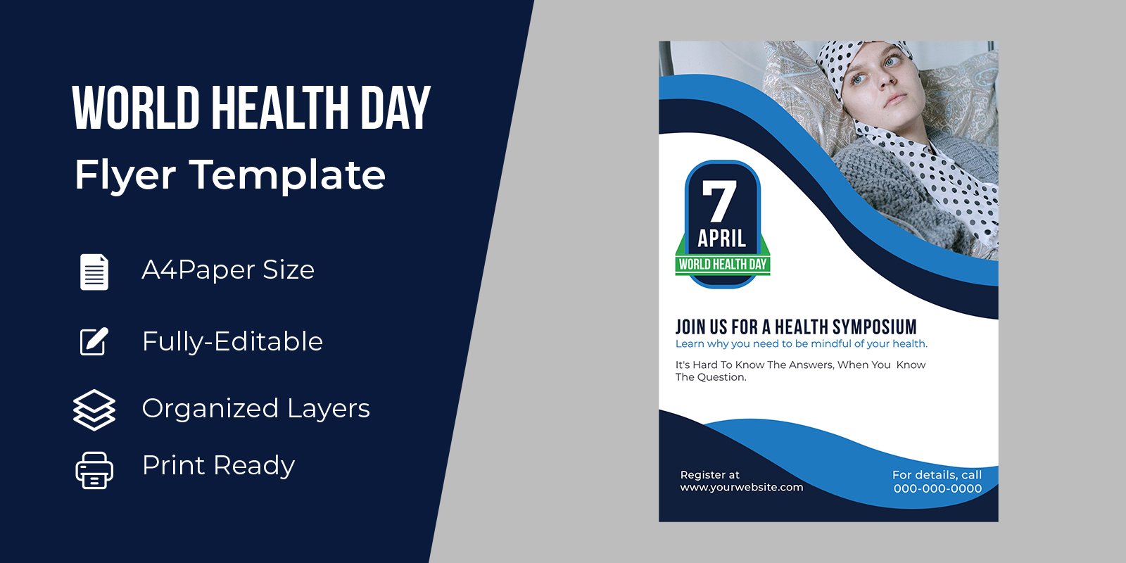 International World Health Day Flyer Corporate Identity