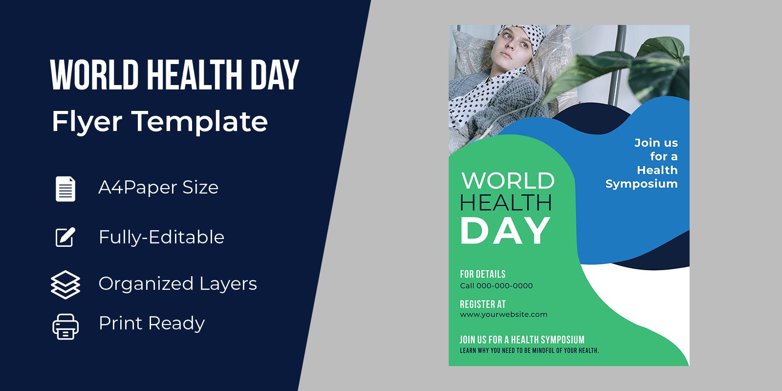 International World Health Day Poster Corporate Identity