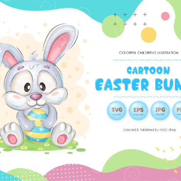 Bunny Easter Vectors Templates 170733