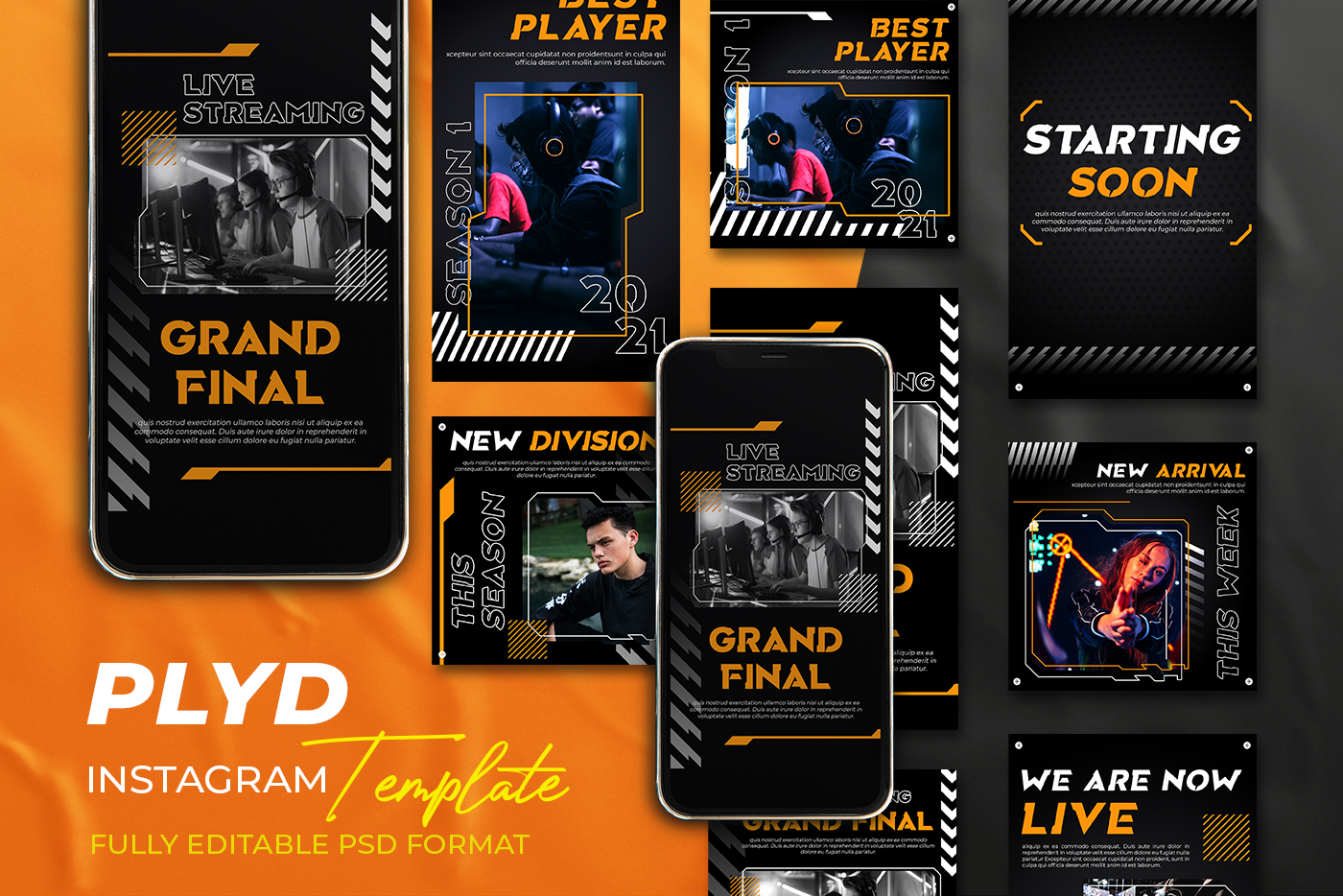 PLYD - Instagram Post and Story Social Media Template