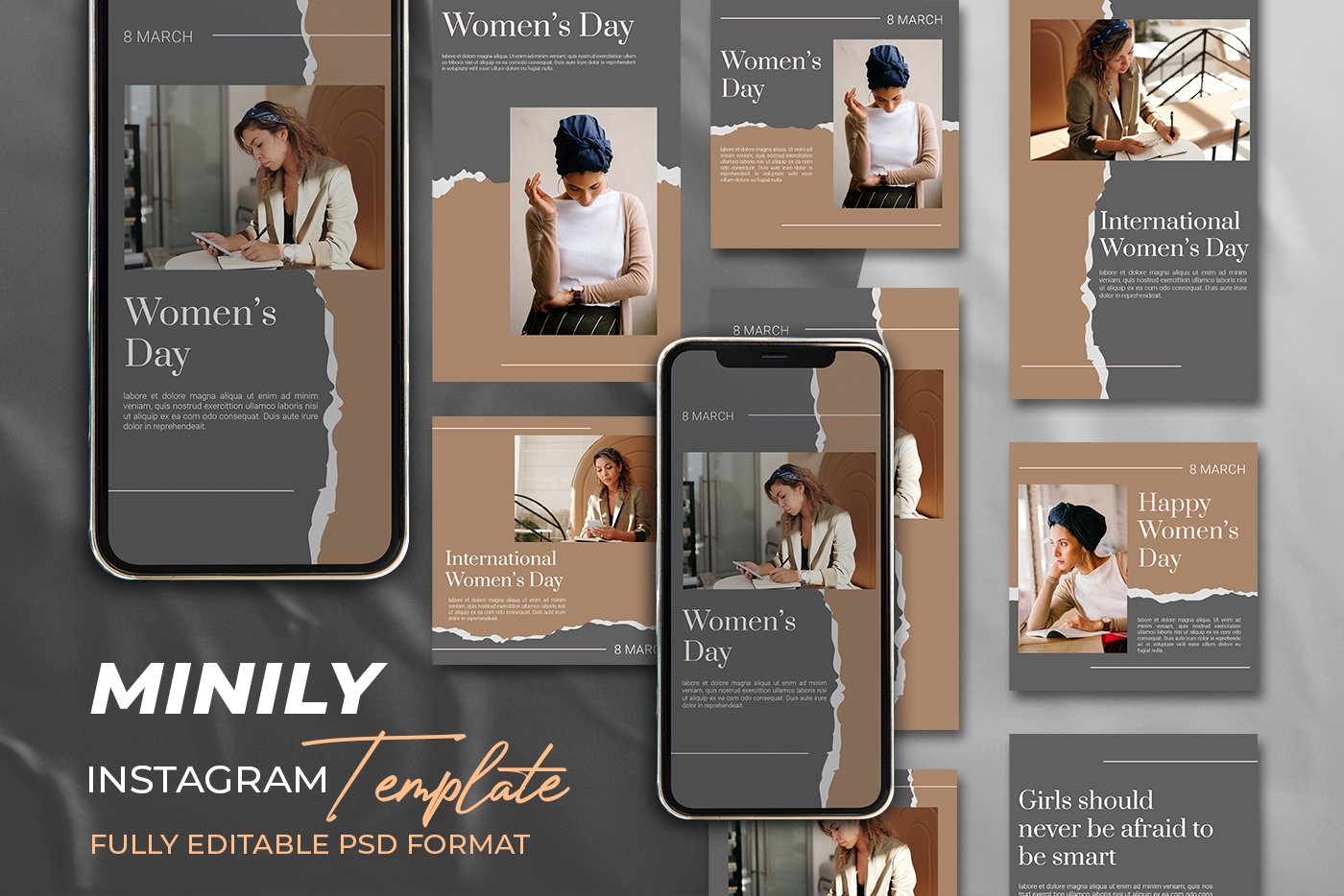 MINILY - Instagram Post and Story Social Media Template