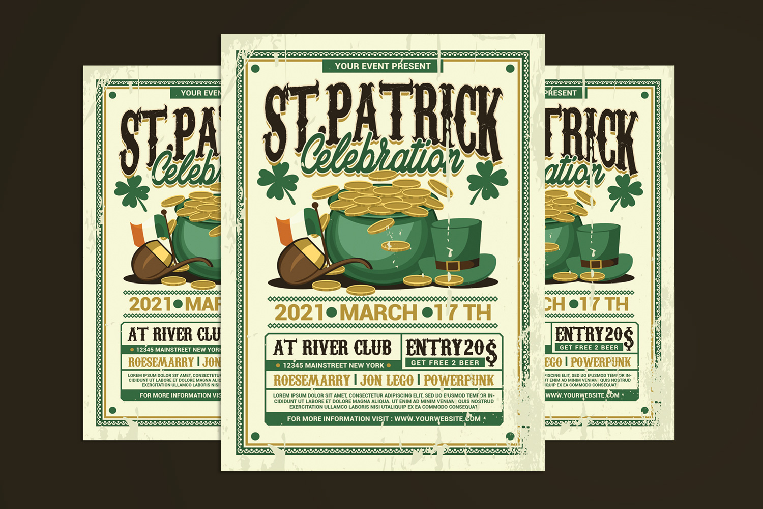 St Patrick Day Celebration Flyer