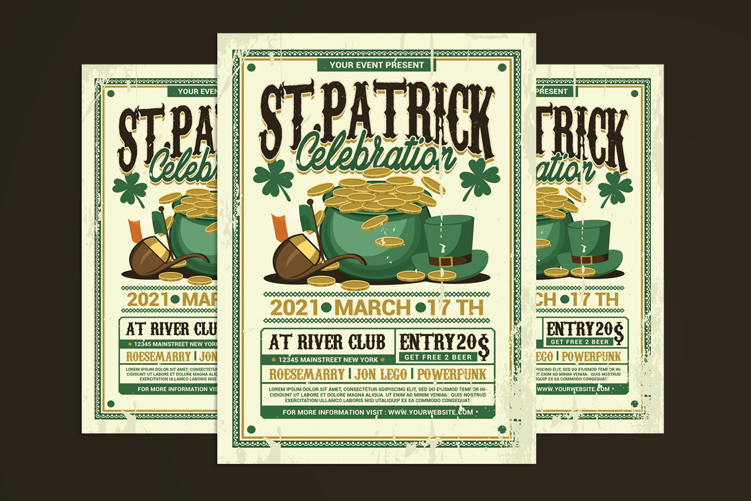 St Patrick Day Celebration Flyer - Corporate Identity Template