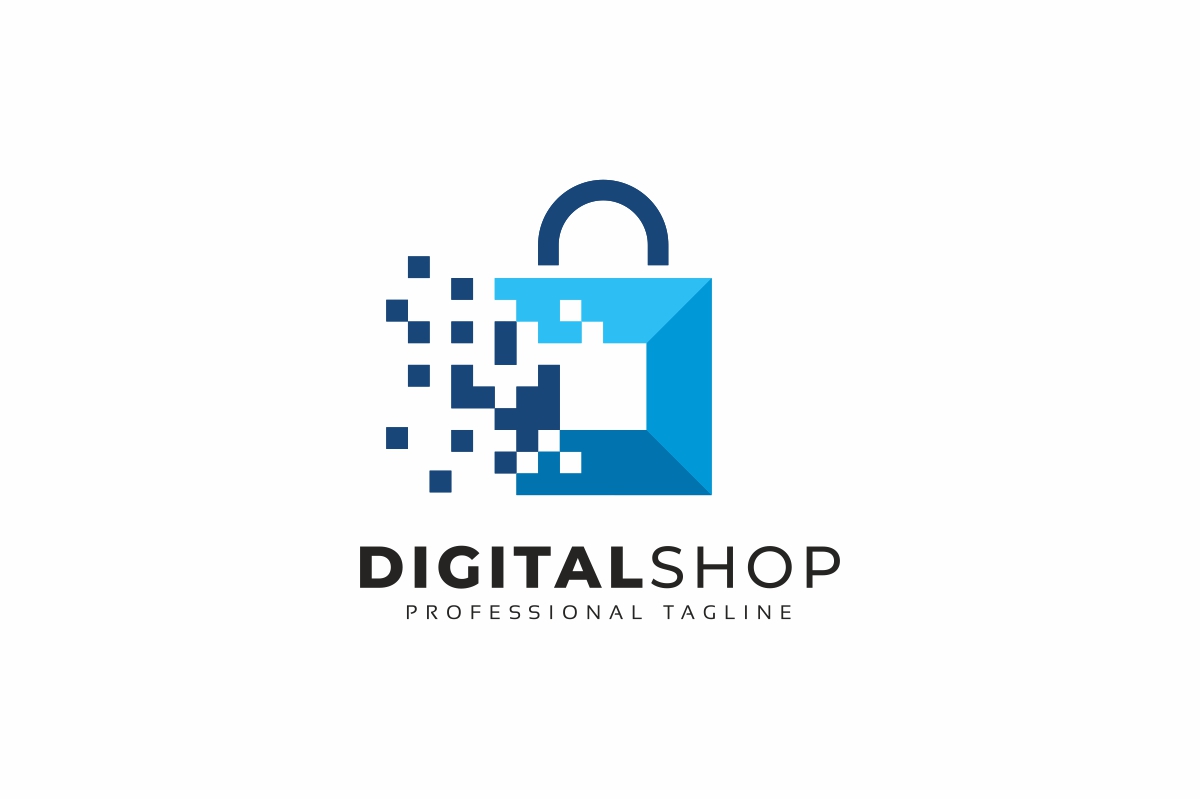 Digital Shop Logo template