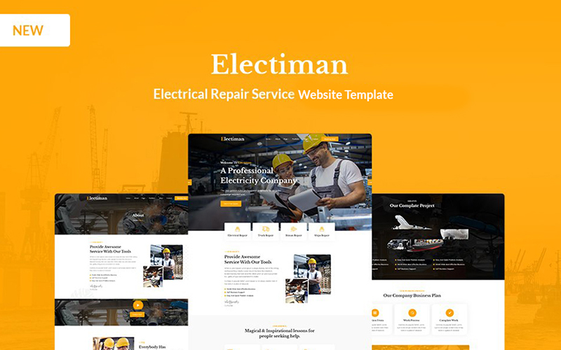 Electiman - Electrical Repair Service HTML5 Website Template