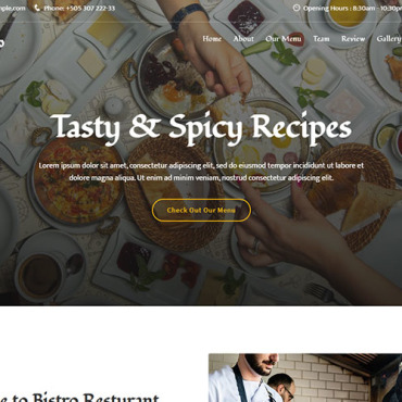 Cafe Clean Landing Page Templates 171348