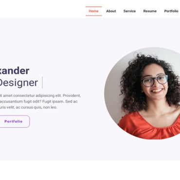 Personal Portfolio Landing Page Templates 171352