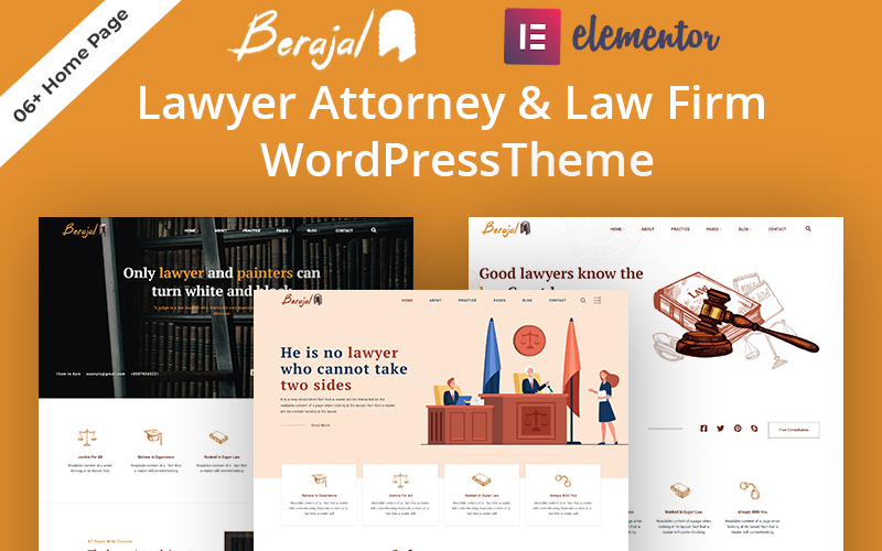 Beraja l- Lawyer Attorney & Law Firm WordPress Theme