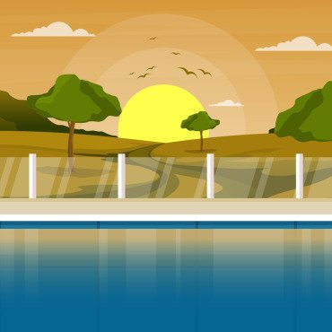 Outdoor Swimming Illustrations Templates 171418
