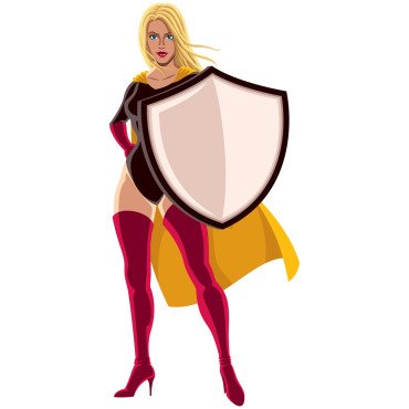 Female Superheroine Illustrations Templates 171429