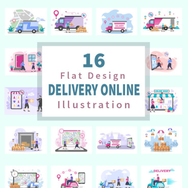Delivery Shopping Illustrations Templates 171431
