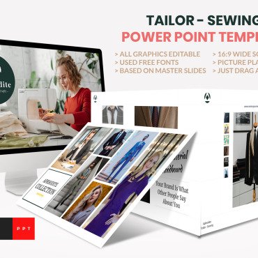 Sewing Clothes PowerPoint Templates 171442