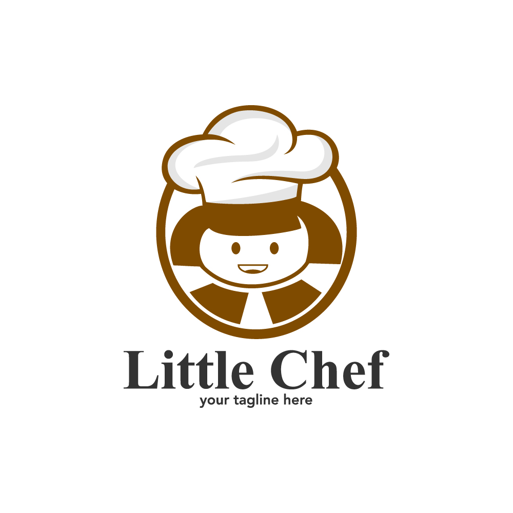 Little Woman Chef Logo Template