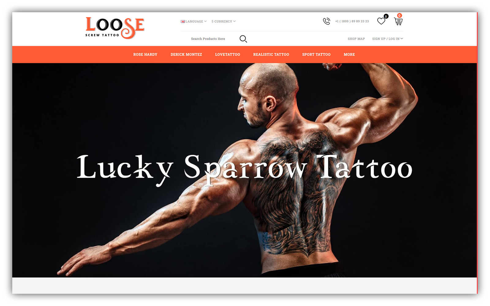 Loose - Tattoo Store OpenCart Template