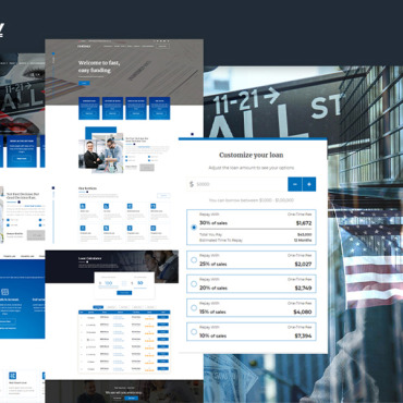 Banking Broker Website Templates 171937