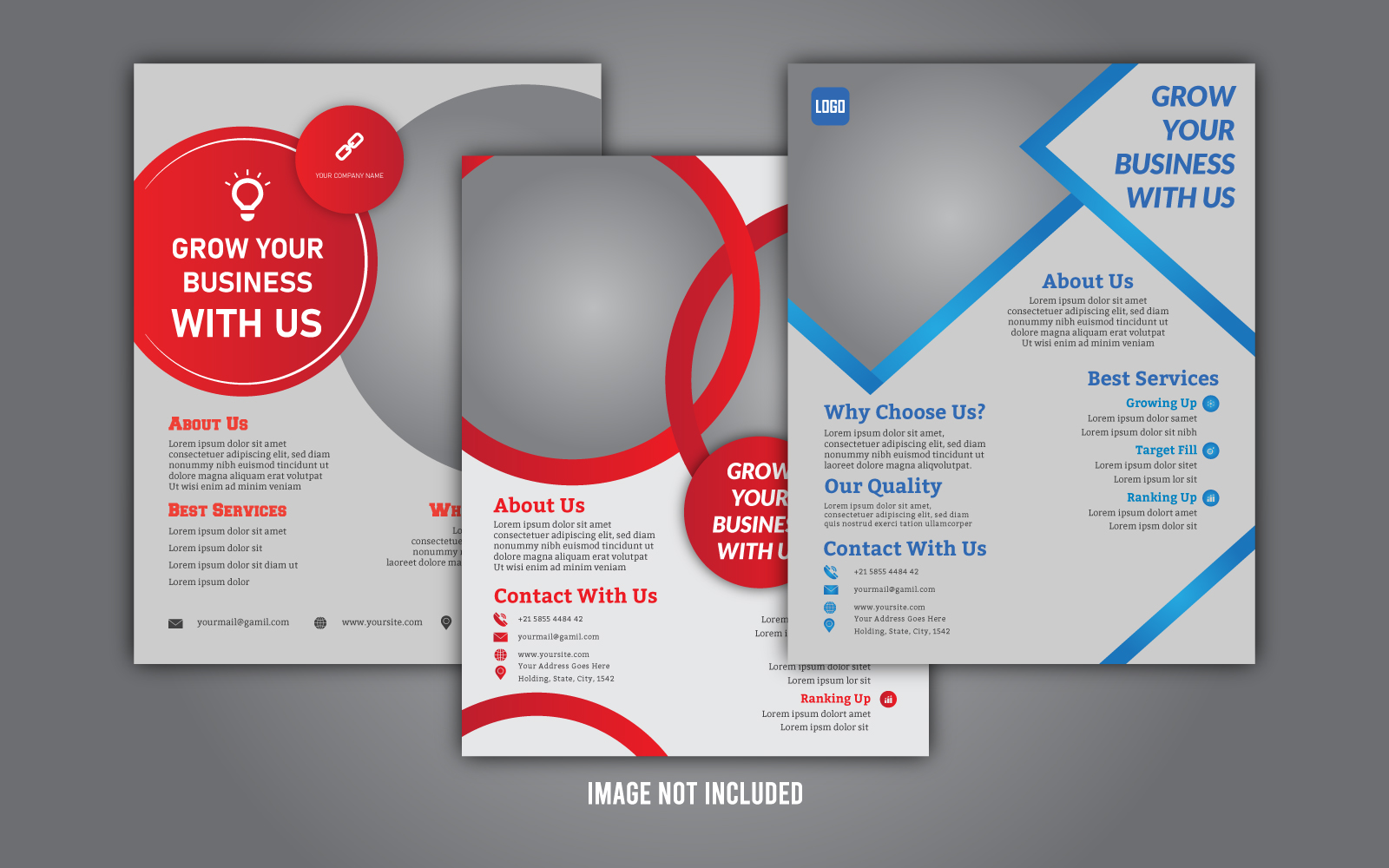 4  Business Flyer Bundle Pack - Corporate Identity Template