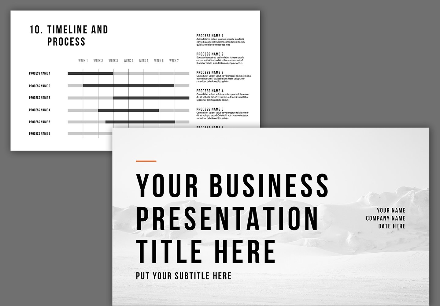 Pitch Deck Business Presentation - Corporate Identity Template