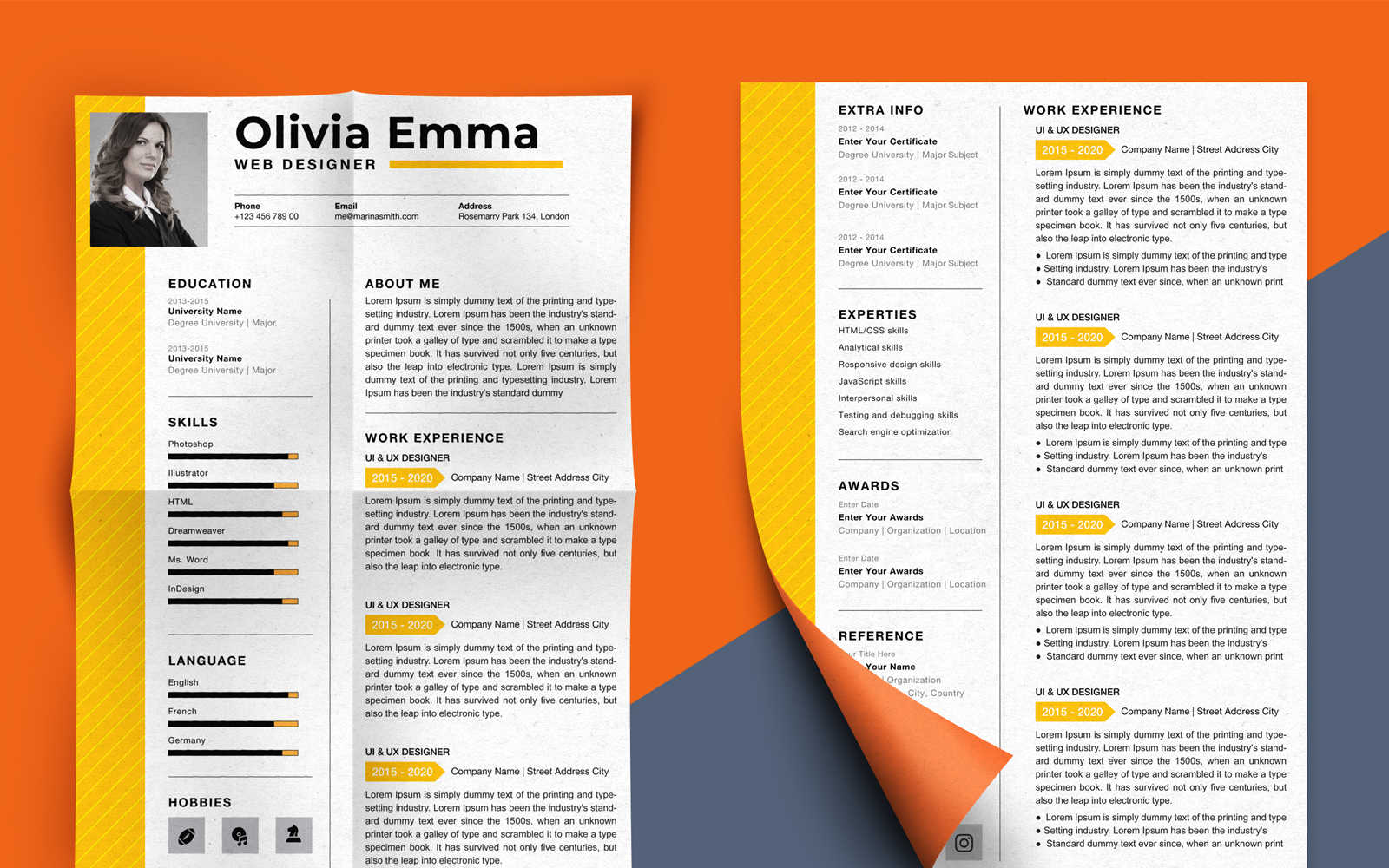 Olivia Emma - Resume Template