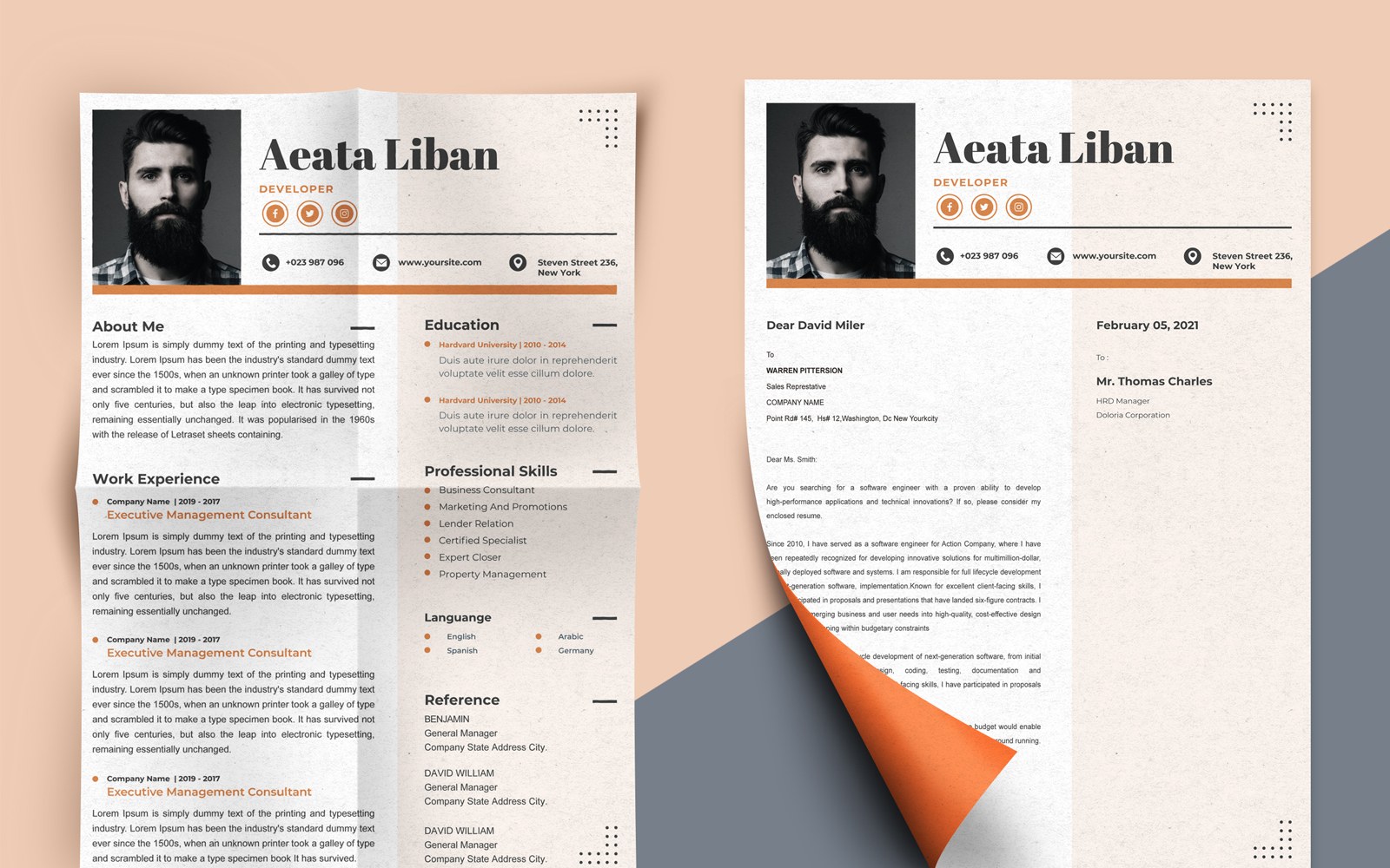 Aeata Liban - Web Developer Printable Resume Templates