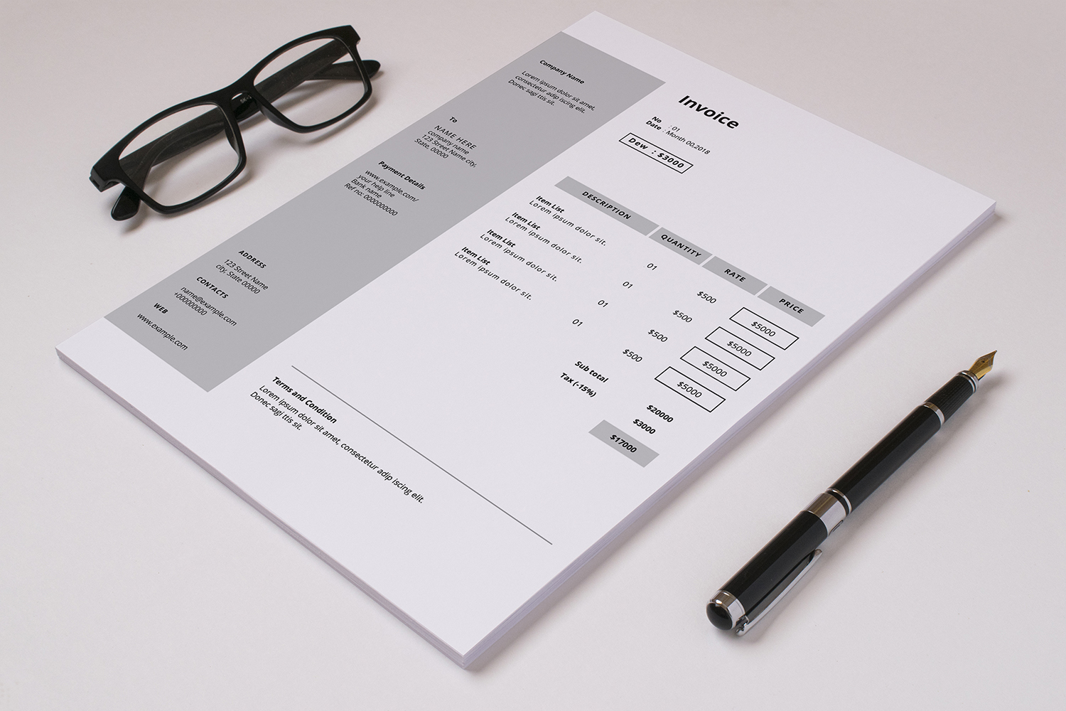 Invoice - Corporate Identity Template