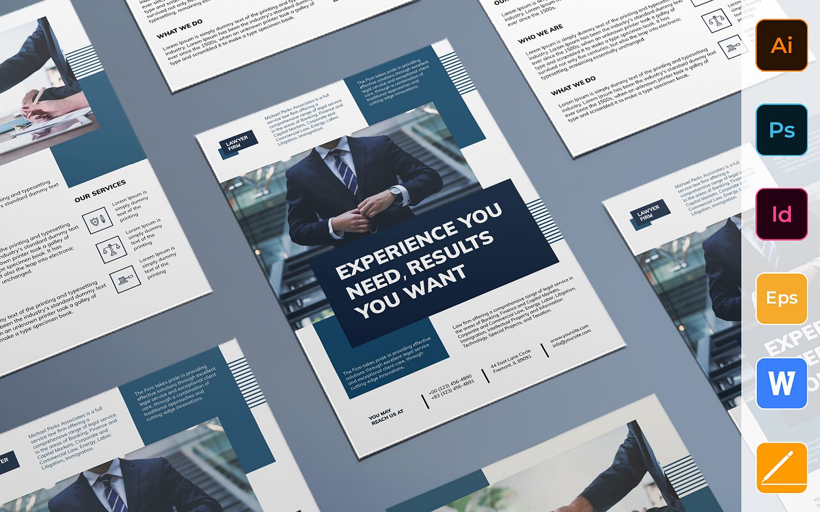 Professional Law Firm Flyer - Corporate Identity Template