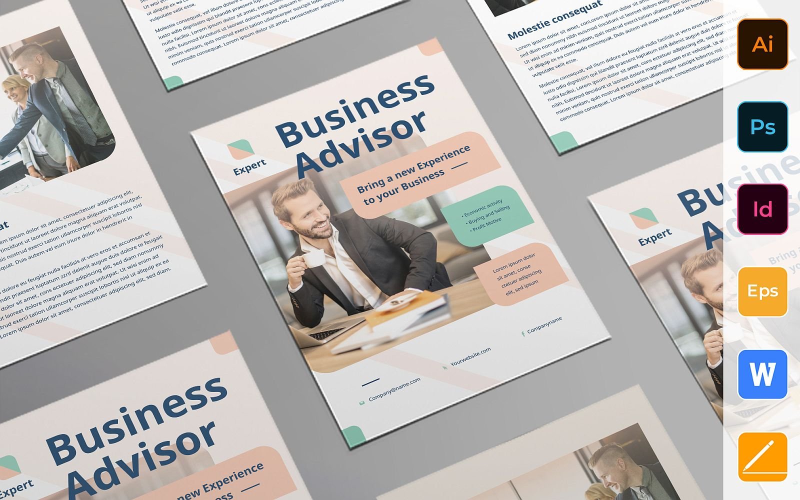 Multipurpose Business Advisor Flyer - Corporate Identity Template