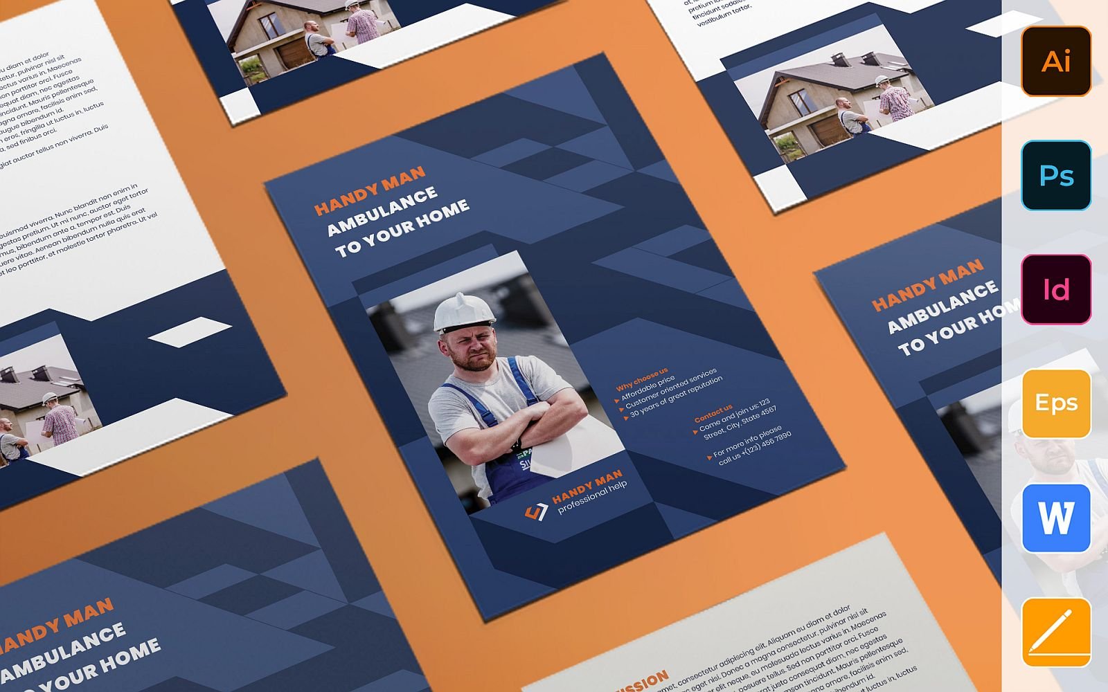 Multipurpose Handyman Flyer - Corporate Identity Template