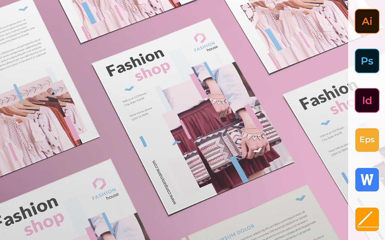 Creative Fashion House Flyer - Corporate Identity Template