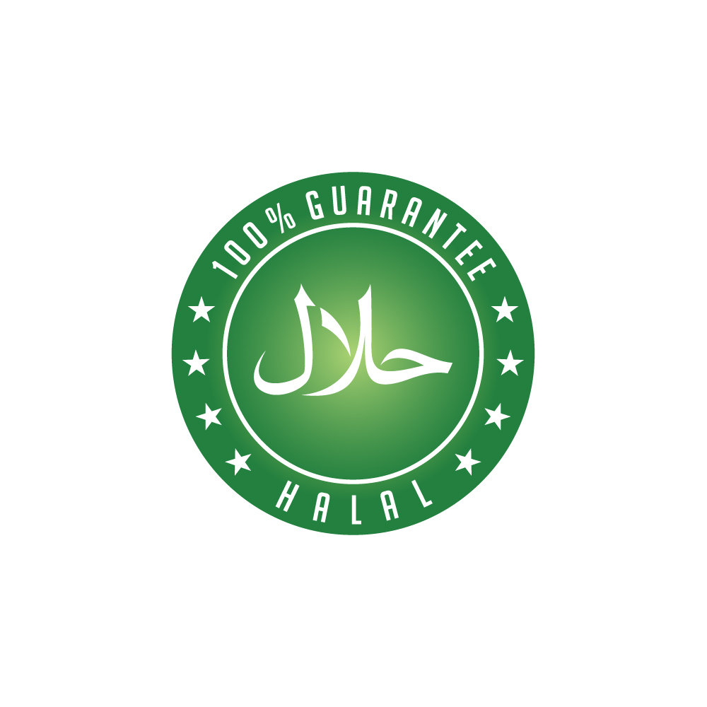 Muslim Halal Sign Logo Template