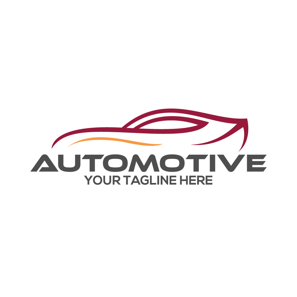 Red Automotive Logo Template