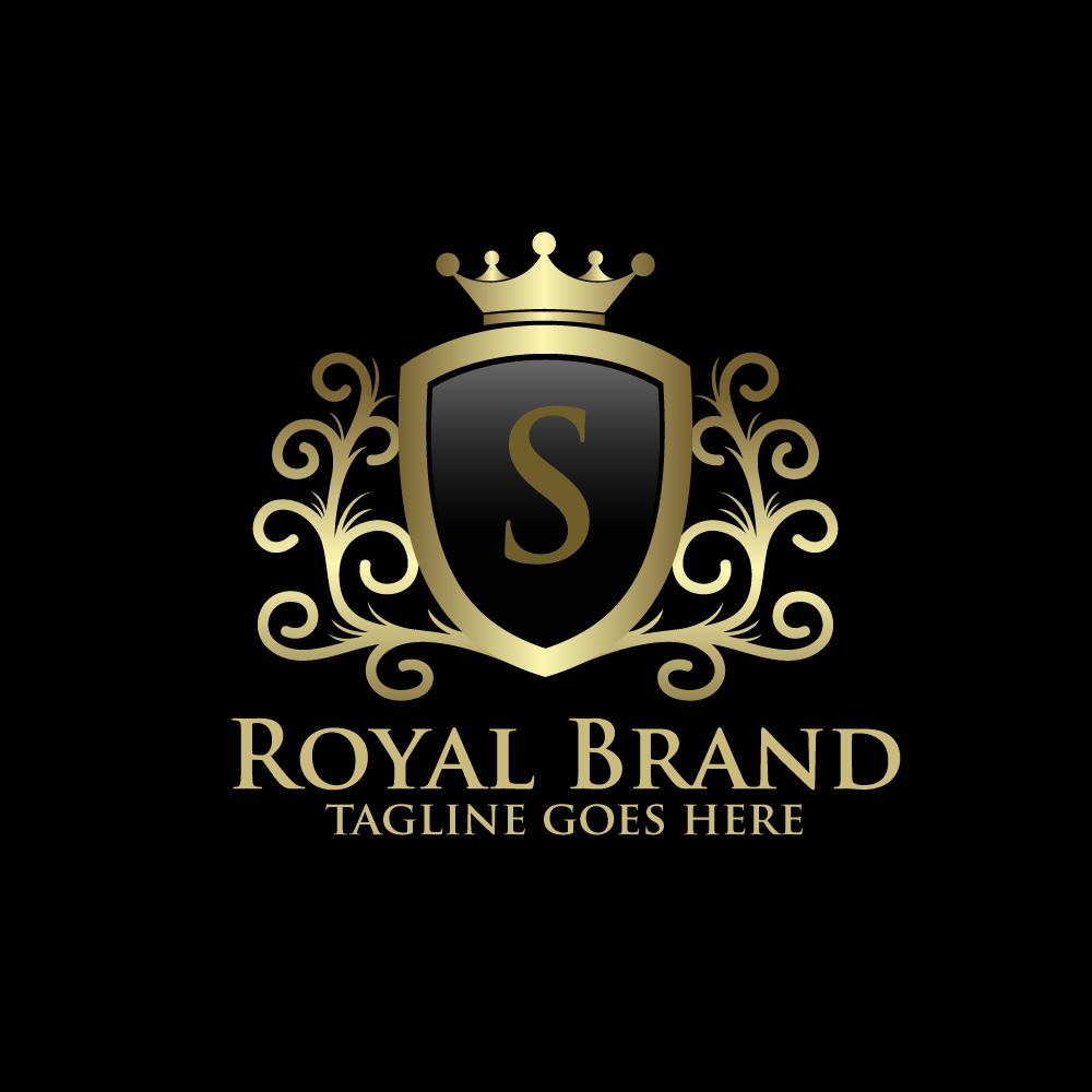 Gold Luxury Royal Brand S Logo Template