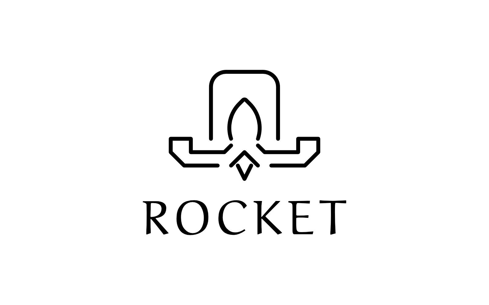 Rocket - Letter A Logo