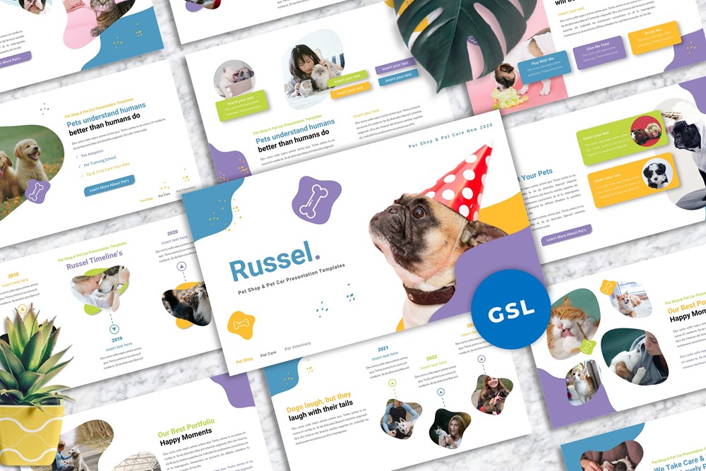 Russel - Pet Care Google Slide