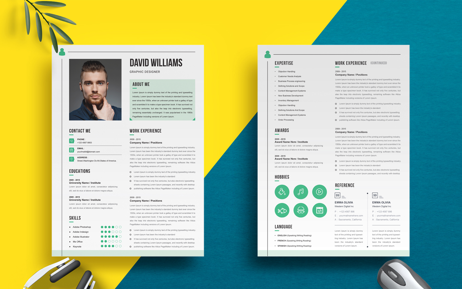 David Williams - Graphic Designer Resume