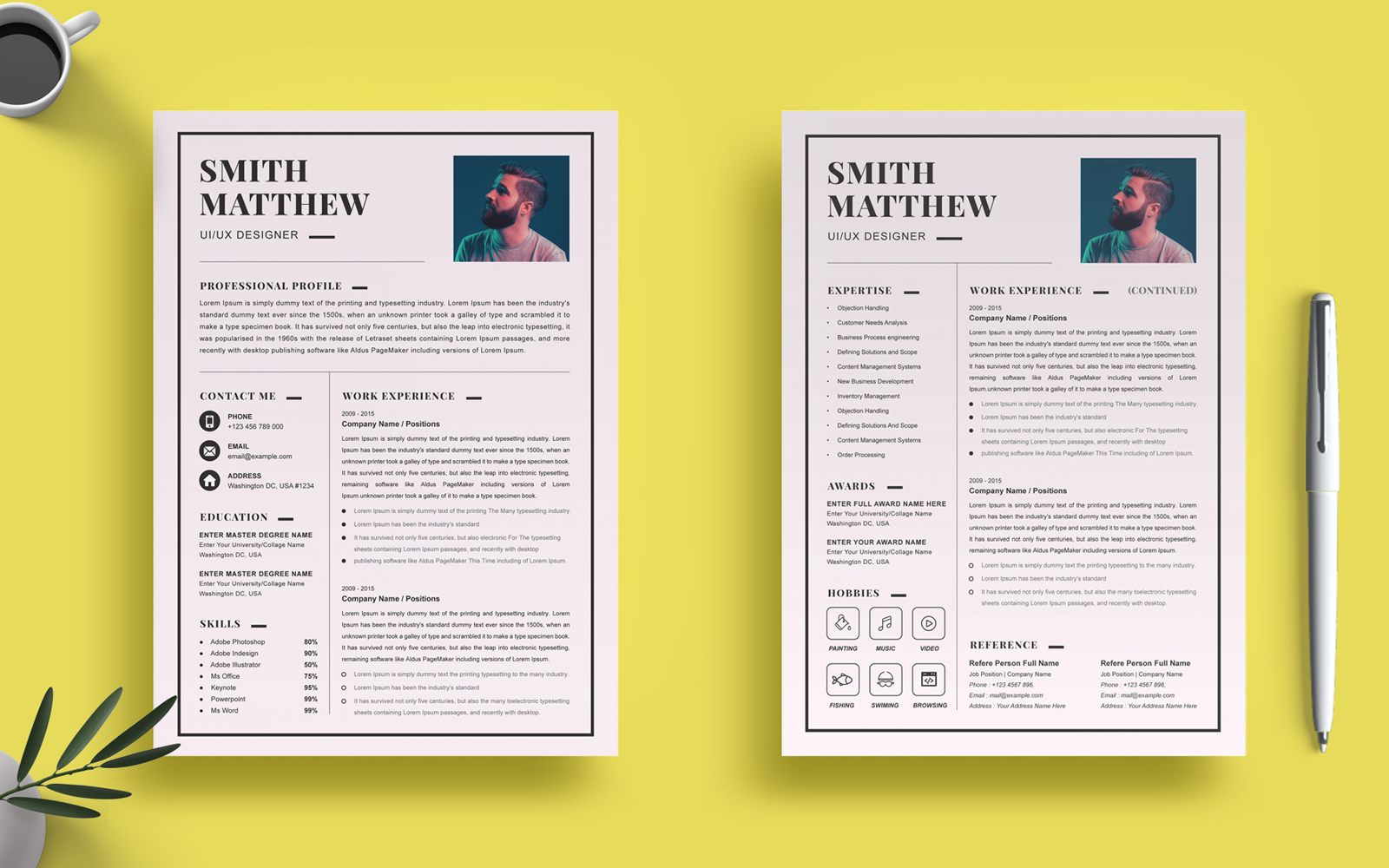 Smith Matthew - UI/UX Designer Resume