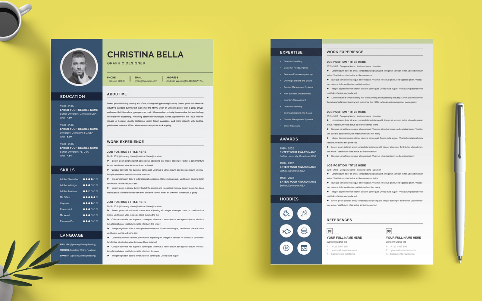 Christina Bella - Graphic Designer Resume