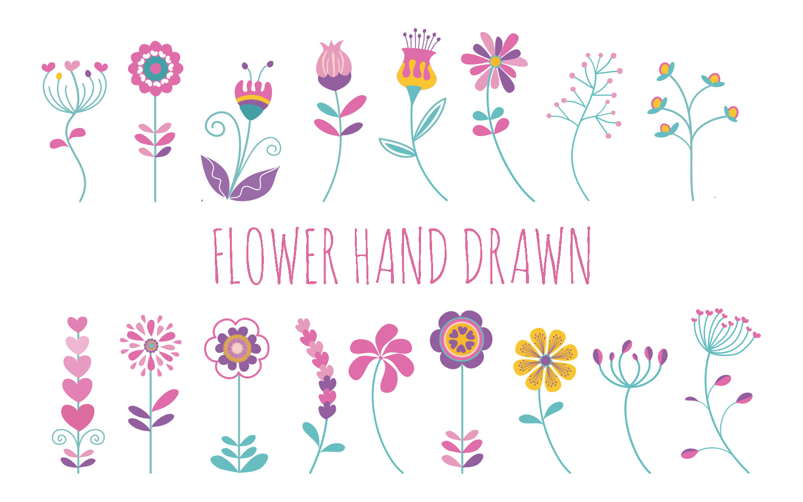 Flower Hand Drawn - Vector Images