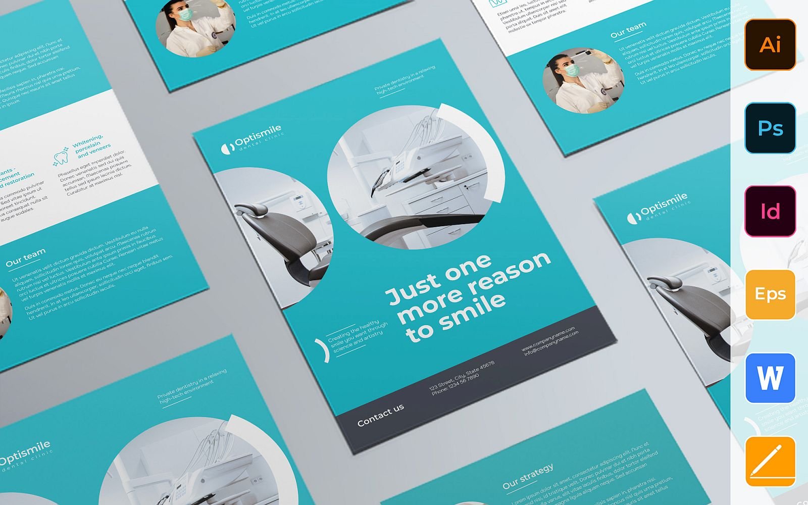 Professional Dental Clinic Flyer Template